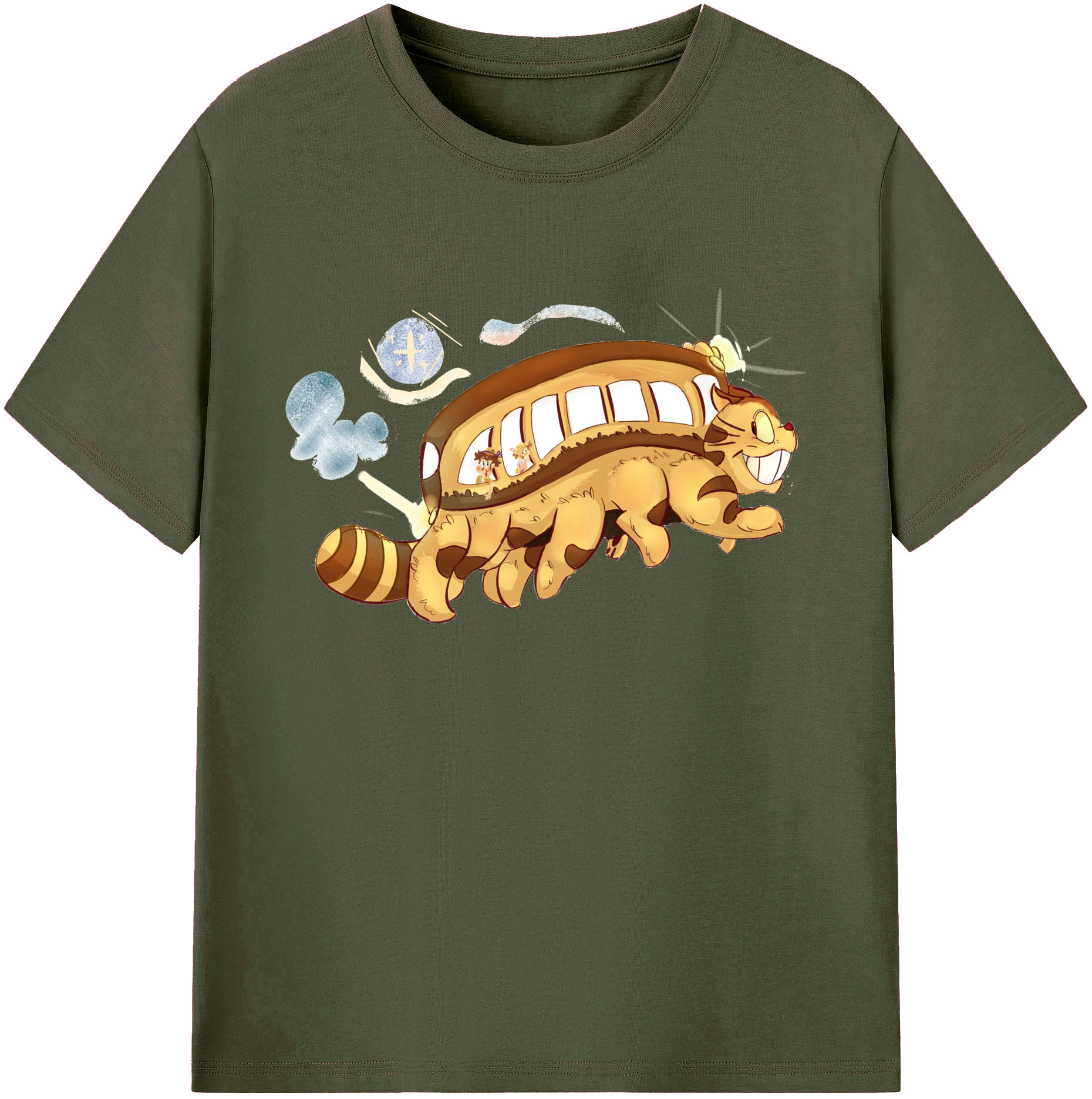 （画像用） となりのトトロ 草壁メイ 草壁サツキ My Neighbor Totoro Satsuki Kusakabe Mei Kusakabe 綿100％ メンズ半袖Tシャツ｜肌触りやわらか＆通気性